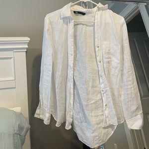 Zara white button down